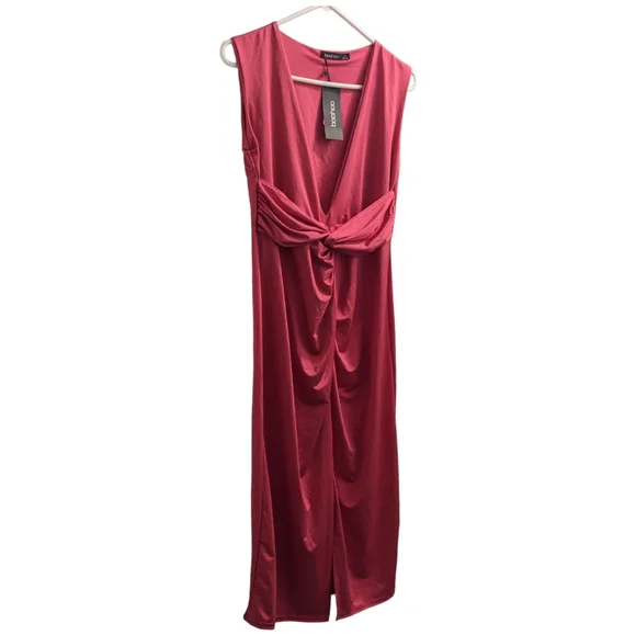 Boohoo | Dresses | Boohoo Pink Midi Dress | Poshmark